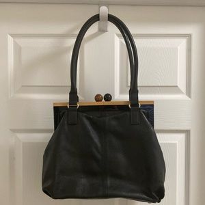 Kate Spade Bixby Kiss-Lock Leather Purse